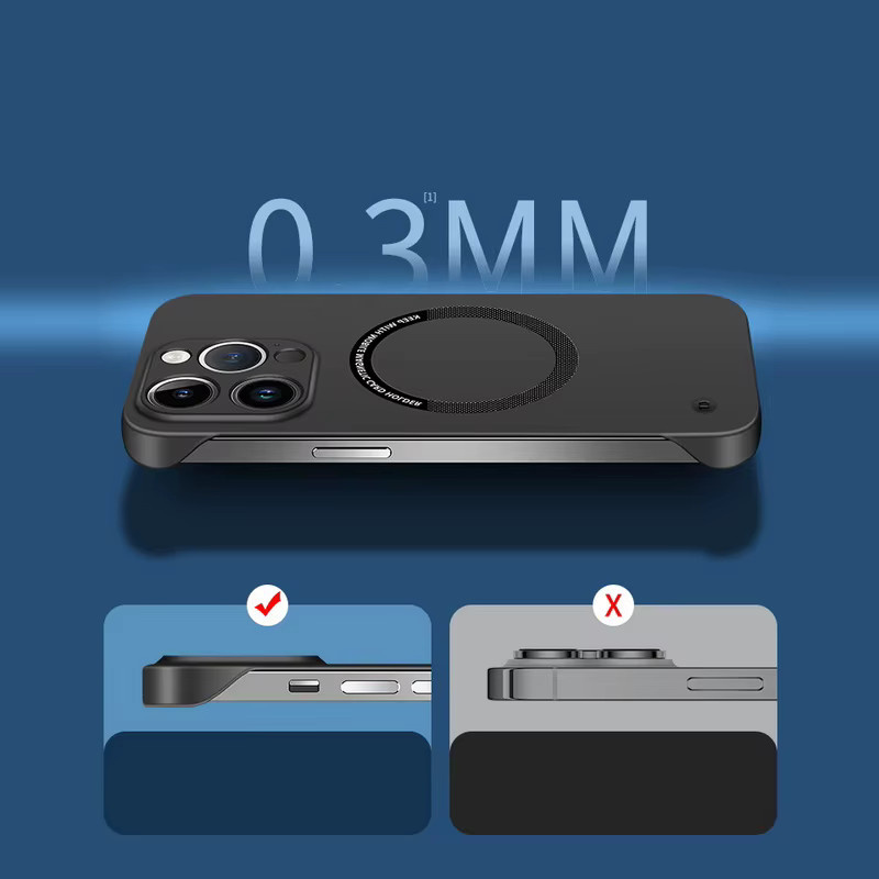 MagSafe Handyhülle für OnePlus 13, 13R, 12, 12R, 11, 11R, 10T, 10R, 10 Pro aus mattem PC in Schwarz oder Grün - Bild 3