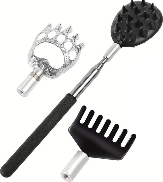 Teleskop-Rückenkratzer Set, 3er-Set, ausziehbar - Bild 1
