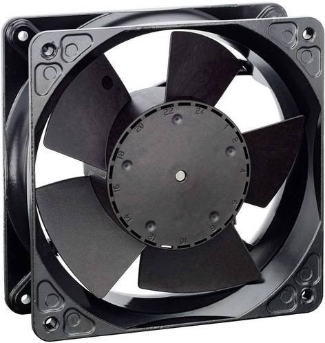 EBM Papst Axiallüfter 4114 NH6 in Schwarz, 24 V/DC, 440 m³/h, B/T/H: 119 x 119 x 38 mm - Bild 1