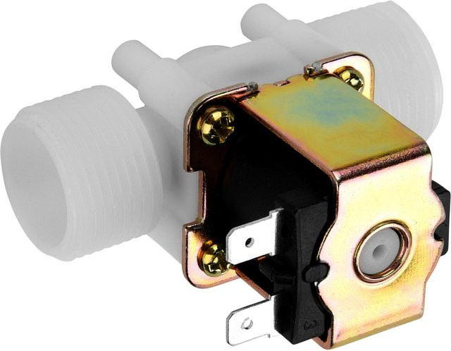 Fishine Magnetventil aus Kunststoff für Wassereinlassschalter, DN20 G34, DC 12V, Normal Geschlossen, Weiß - Bild 1