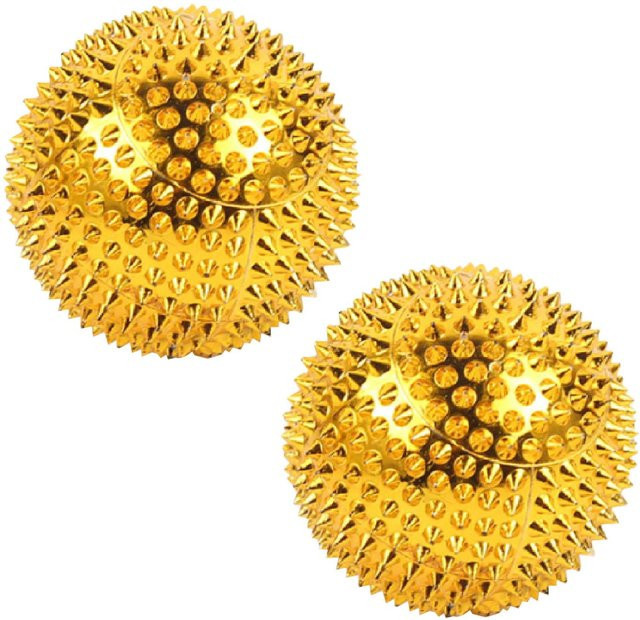 Beautyyy Massage Ball Akupressur, 2 Stück, 47 mm, Gold - Bild 1