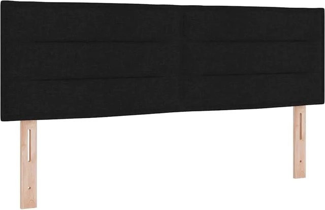 vidaXL Kopfteil für das Bett in Schwarz aus Kunstleder und Holz, Breite: 160 cm - Bild 1