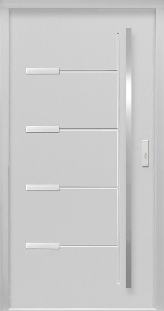 Haustür Thermospace Oslo Prime in Grau mit Rechtsanschlag, Breite: 100 cm, Höhe: 210 cm - Bild 1