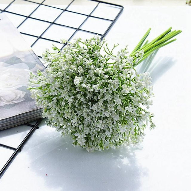Künstliche Gypsophila Blumen von yusheng in Weiß für Hochzeit, Valentinstag und Home Decor - Bild 1