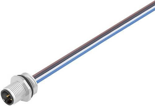 BINDER Rundsteckverbinder Flanschstecker 09-3431-433-04 in Silber mit 4 Polen - Bild 1