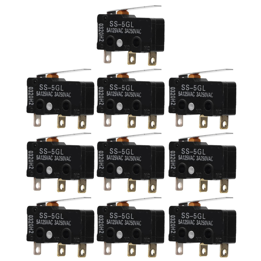 10 Stück Endschalter SS-5GL Mini-Schalter für ENDSTOP RAMPS 1.4 3D-Druckerzubehör in Schwarz - Bild 4