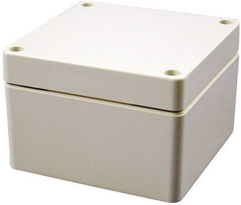 Hammond Electronics Universal-Gehäuse 1554RGY aus ABS Kunststoff in Lichtgrau, B/T/H: 16,0 x 16,0 x 6,0 cm - Bild 1