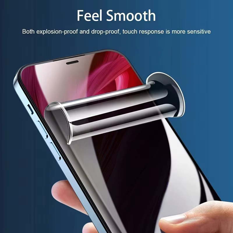 2 Stück ONEVAN Privatsphäre Hydrogel Displayschutzfolien für iPhone 16 15 14 13 12 11 Pro Max Plus XS XR 7 8 Plus, transparent - Bild 3