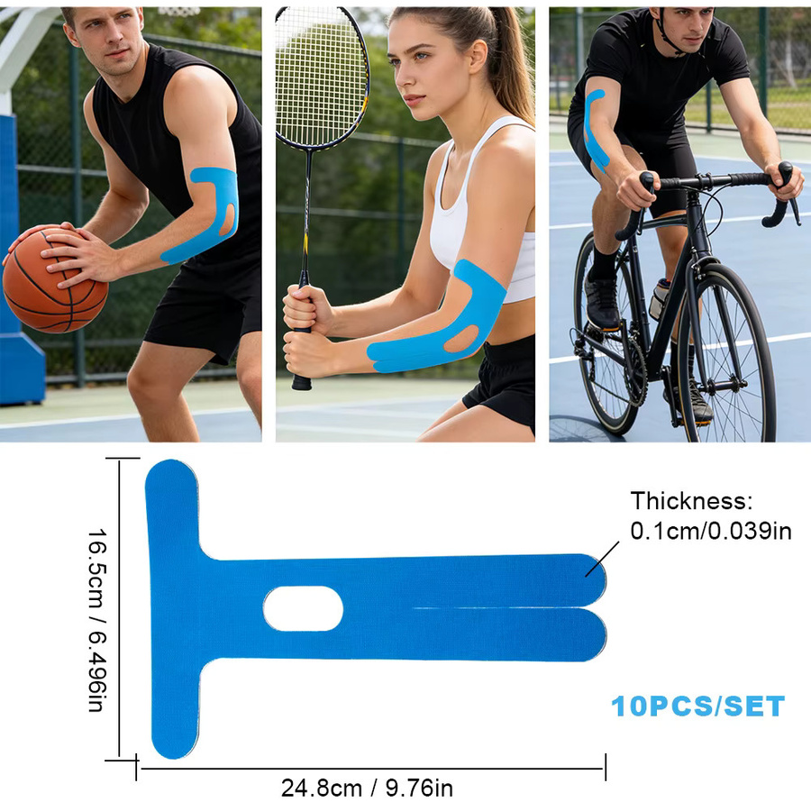 BOTQTOW Ellenbogen-Kinesiologie-Tape, 10 Stück, elastisch - Bild 2