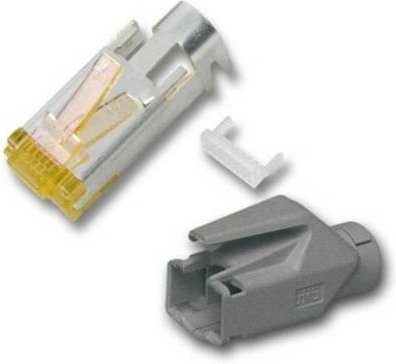 HiRose TM31 Geschirmter Stecker mit Tülle in Grau, 50 Stück - Bild 1
