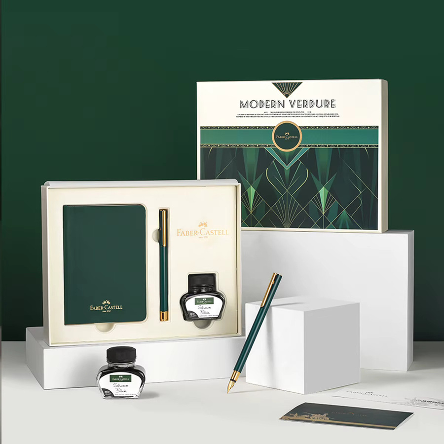 Faber-Castell Neo Slim Füllfederhalter-Geschenkset Modern Verdure in Grün und Weiß - Bild 2