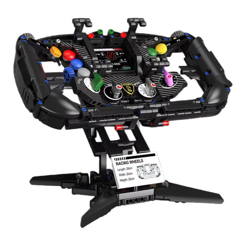 JAKI Sim-Racing-Lenkrad-Bausteine, im Dunkeln leuchtend, Montagemodell - Bild 2