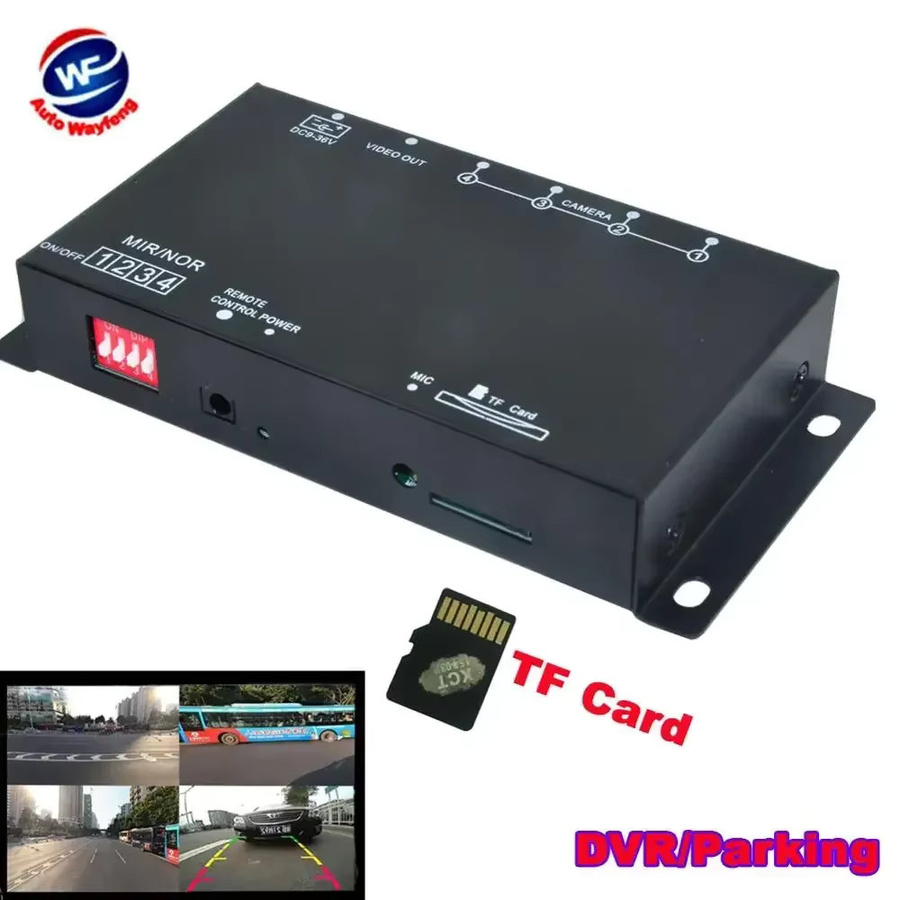 Auto Wayfeng WF Auto-DVR-Recorder mit 360 Grad Kamera-System und Einparkhilfe, Schwarz - Bild 2