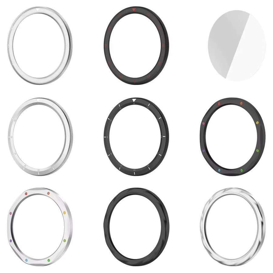 EOENKK Edelstahl-Metall-Lünettenring in Silber als kratzfester Displayschutz für deine Xiaomi Watch S4 S3 - Bild 2