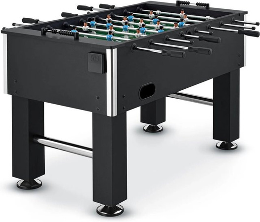 ArtSport Tischkicker Wuzzler, Fußballtisch, mit Getränkehalter, Schwarz