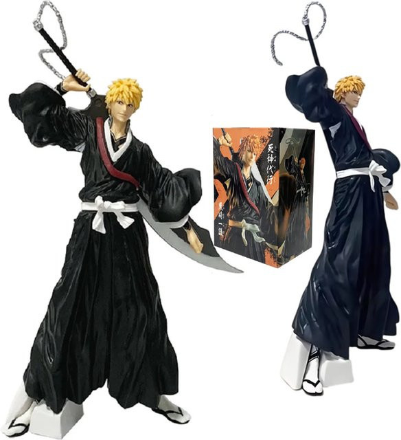 Bandai Bleach Kurosaki Ichigo Aizen Actionfigur, Shinigami Figurine, Kunststoff - Bild 1