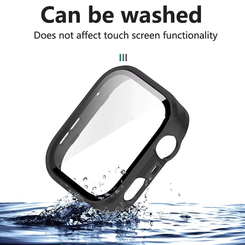 Schutzhülle aus gehärtetem Glas für Huawei Watch Fit 4 und Fit 3 in Transparent oder Schwarz - Bild 4