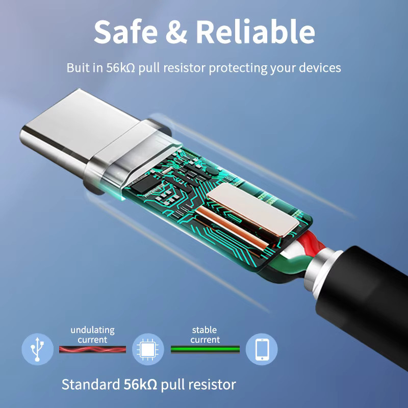 CABLETIME USB-C Schnellladekabel 3.0 3A in Schwarz - Bild 2