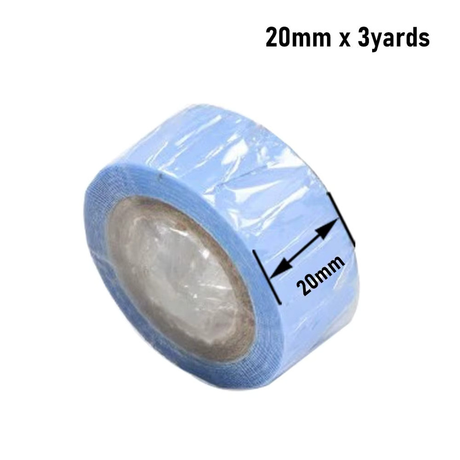 Ultra-Hold Perückenband, doppelseitig, wasserfest, blau, 3 Yards - Bild 4