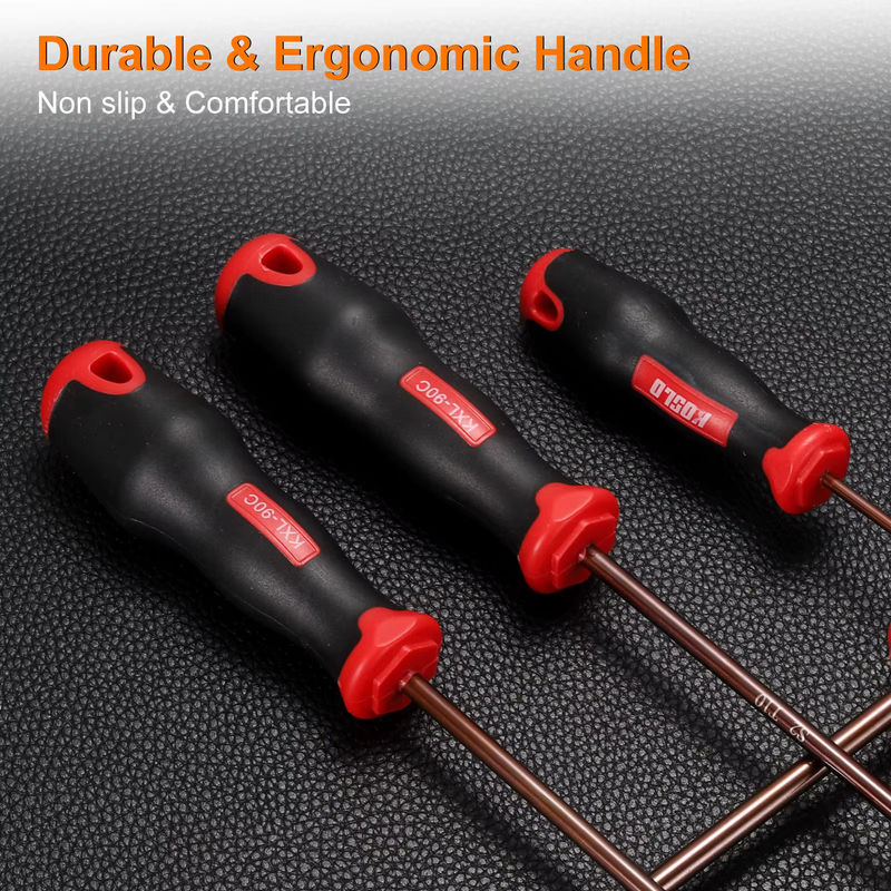 UXCELL Torx Dreieck Drei Flügel Schraubendreher Set mit magnetischer S2 Spitze für Reparaturen, T6 bis T40 - Bild 5