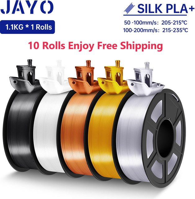 JAYO SEIDE PLA Plus Filament Gold, 1,75 mm, 1,1 kg für FDM-Drucker - Bild 1