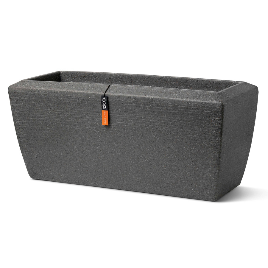 Capi Blumentopf Rechteckig in Anthrazit mit Steinoptik B/T/H: 60 x 35 x 40 cm - Bild 2