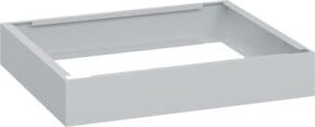 C+P Unterbau aus Stahl in Lichtgrau RAL 7035 mit 100 mm hohem Sockel B: 60 cm, T: 50 cm, H: 10 cm - Bild 1