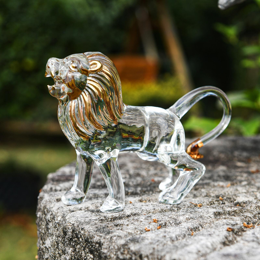 H&D Feng Shui Kristall Thai Elefantenstatue mit Rüssel nach oben, transparent, Höhe: 4,5 cm - Bild 2
