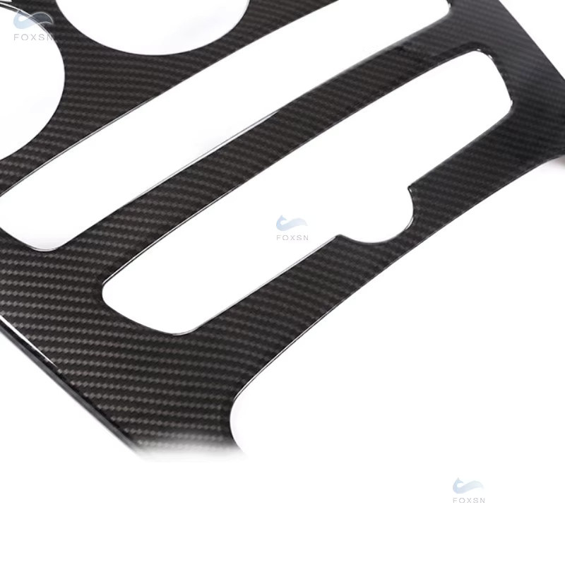 FOXSN Carbon Faser Textur Getriebe Panel Abdeckung für Mercedes Benz E-Klasse W213 in Schwarz - Bild 3