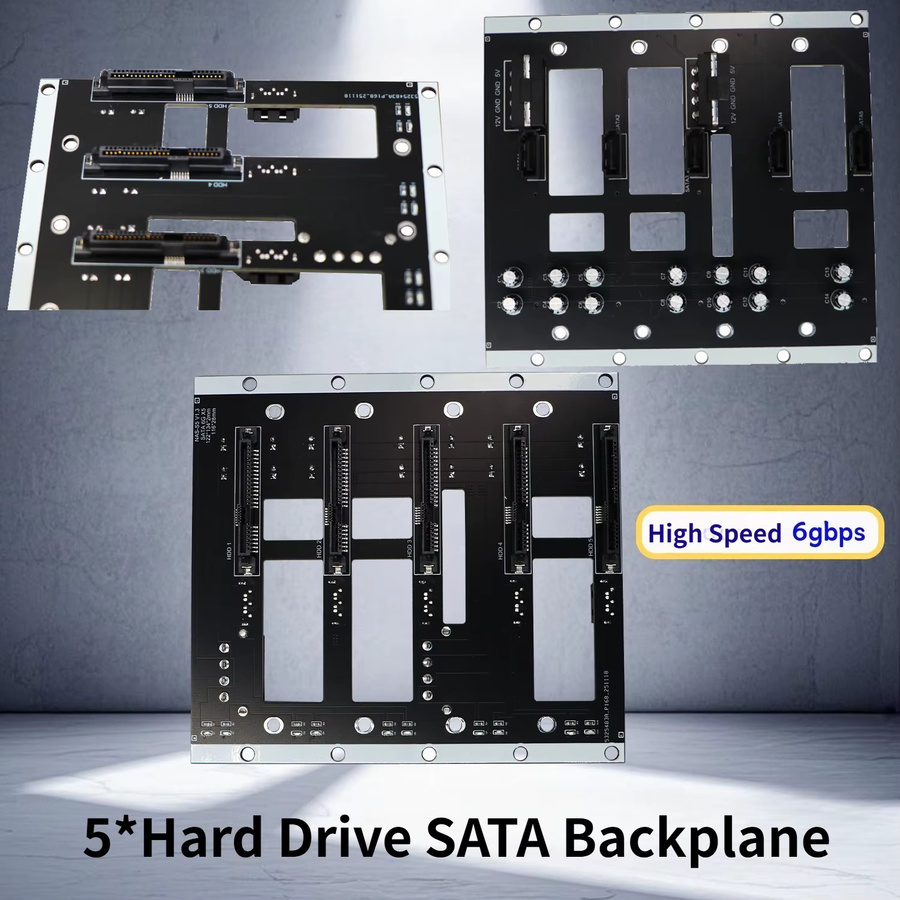 SPEEDIER SATA-Festplatten-Backplane 6Gbps für 2,5 und 3,5 Zoll HDD, Schwarz - Bild 3