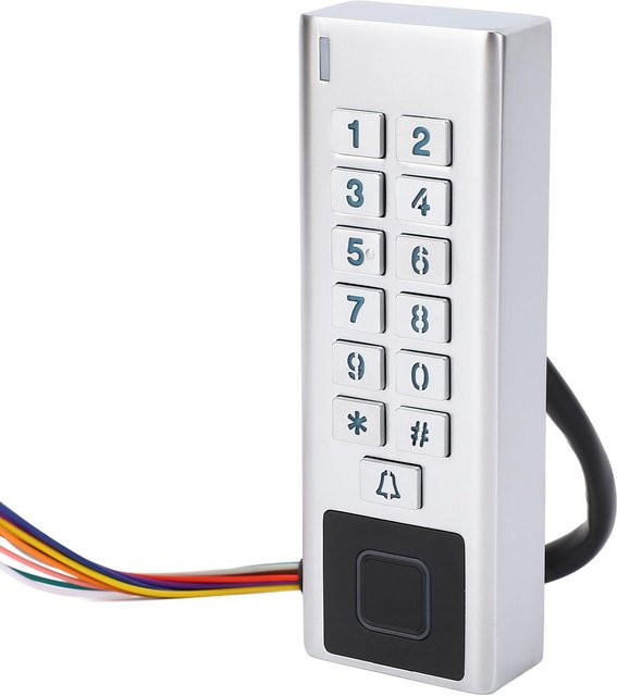 Wasserdichtes Türzugangskontrollsystem IP66 mit Fingerabdruck, Passwort, ID-Karte und Tuya App Unterstützung in Silber und Messing - Bild 1