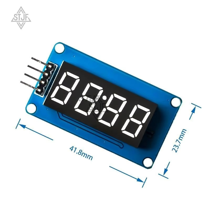 TM1637 LED-Anzeigemodul für Arduino 7-Segment 4-Bit 0,36 Zoll Digital Tube Rot Anode mit serieller Treiberplatine - Bild 3
