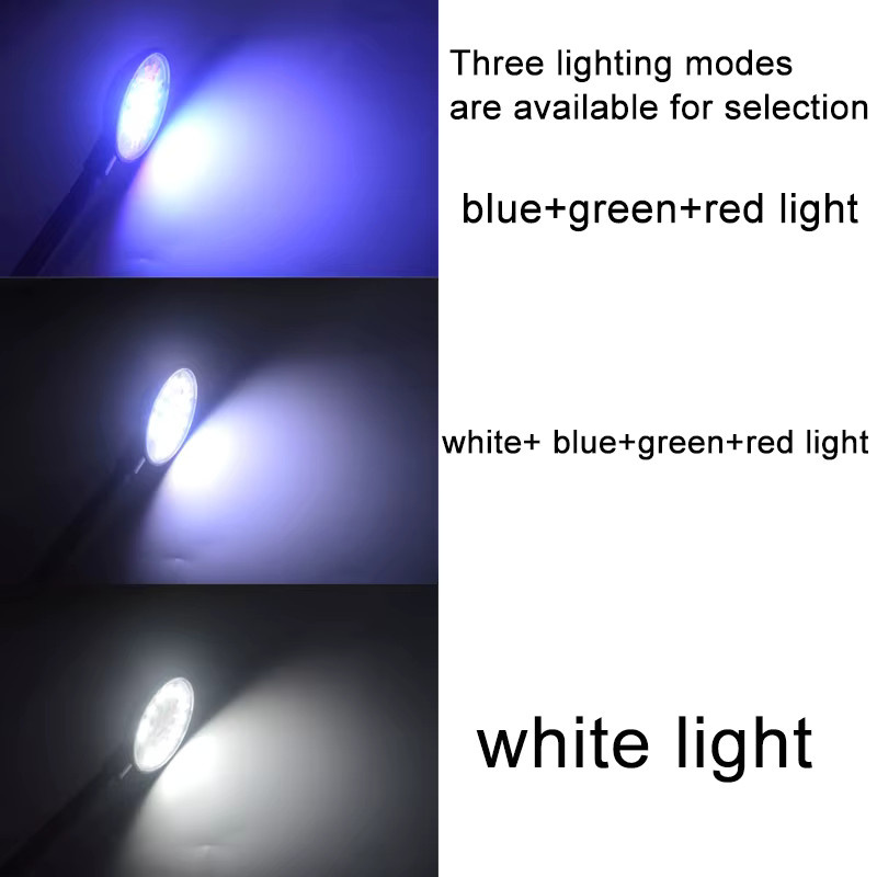 TUNFAN USB Aquarium LED-Lampe als dimmbare Klemmleuchte in Schwarz für Fischbecken und Wasserpflanzen - Bild 3