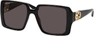 Gucci GG 1692S Sonnenbrille, Vollrand, quadratisch, Kunststoff, Damen, black grey - Bild 1