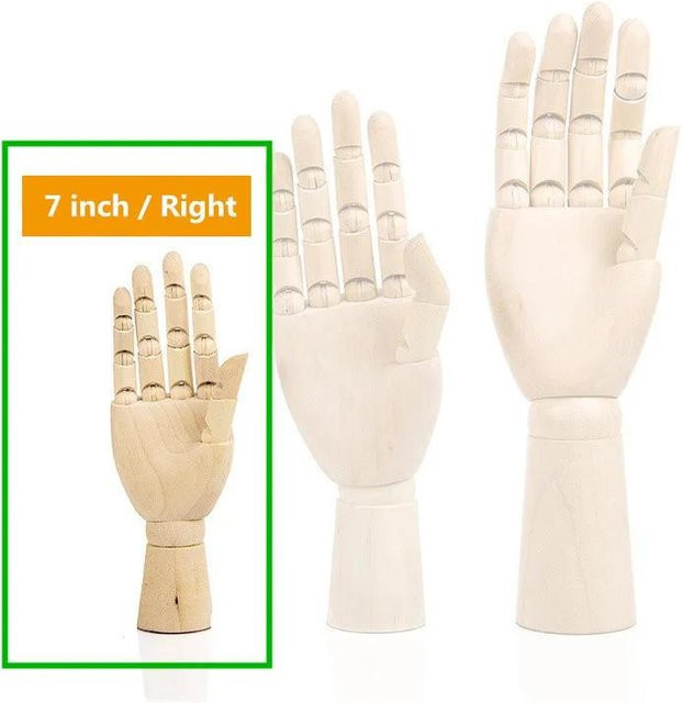 Holz Gelenkpuppe, Mannequin Modell, beige - Bild 1