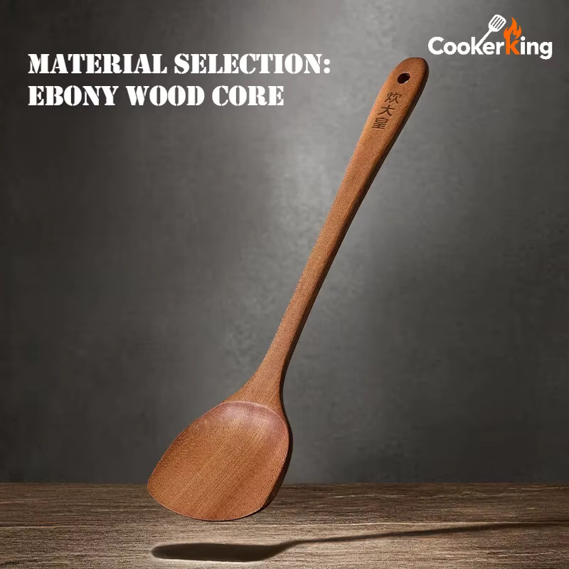 COOKER KING 3-in-1 Kochwerkzeug-Set aus Holz mit Spatel und Löffel in Braun - Bild 3