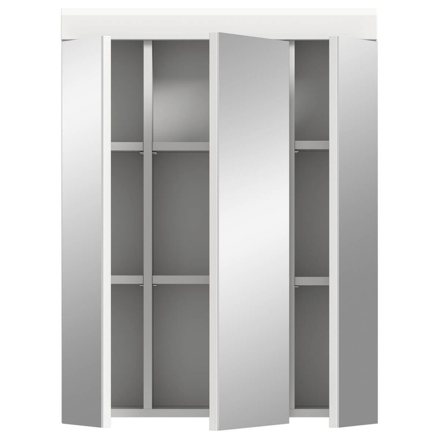 Spiegelschrank Xonox in Weiß Hochglanz für dein Badezimmer, B/H/T: 60 x 79 x 18 cm - Bild 3