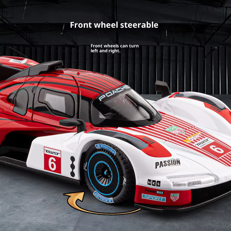 Maisto Porsche 963 Sportwagen, 1:22, Metall, mit Licht und Sound - Bild 4
