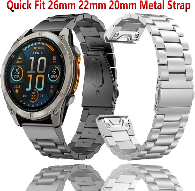 Uhrenarmband Edelstahl, Silber, Unisex - Bild 1