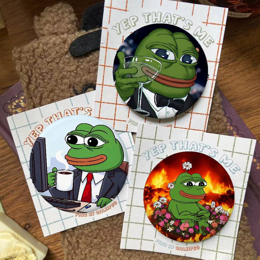 Anstecknadel P-Pepe Frog Sad, Unisex - Bild 3