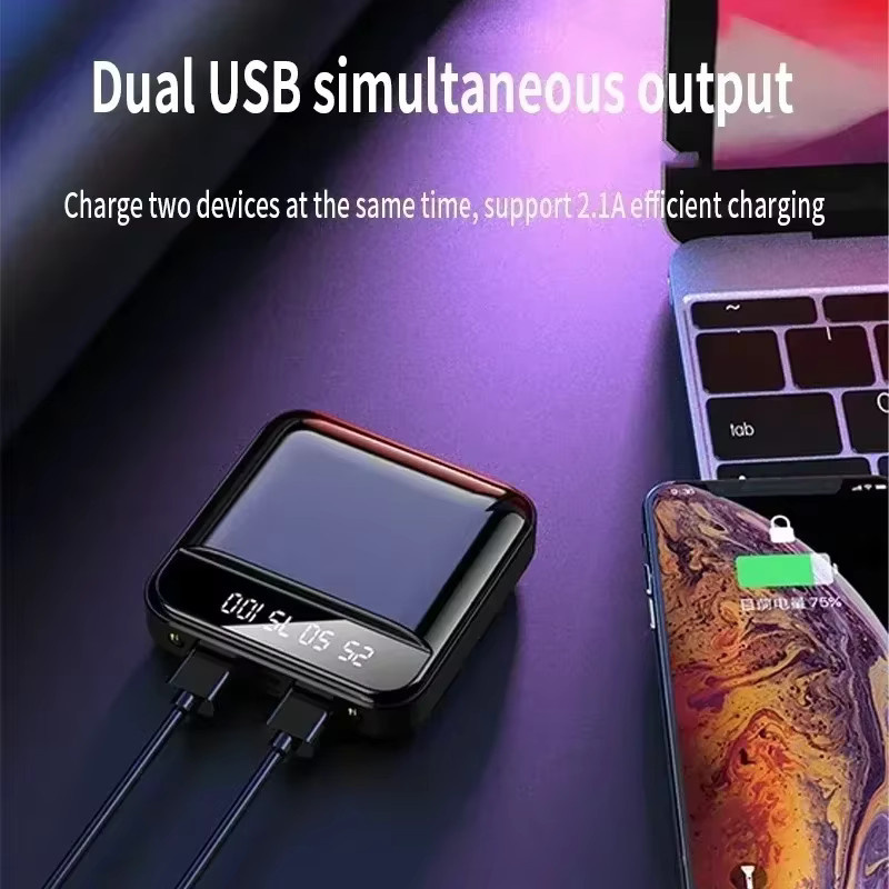 OnePlus Mini Power Bank Tragbares Ladegerät mit LED-Digital-Display, 30000mAh, Schwarz - Bild 2