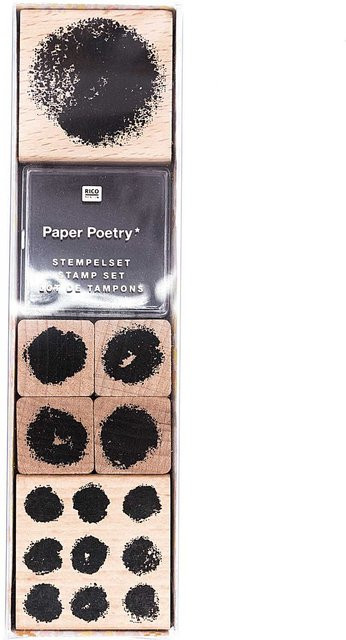 Rico Design Paper Poetry Stempelset Crafted Nature Punkte - Bild 1