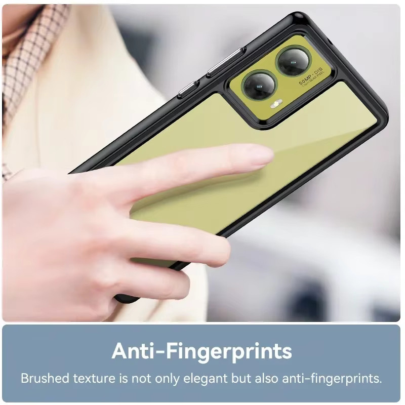 Transparente TPU Schutzhülle für Motorola Moto G85 G04 G04S G24 Power G34 G54 G84 E14 in Bunt und Schwarz - Bild 2