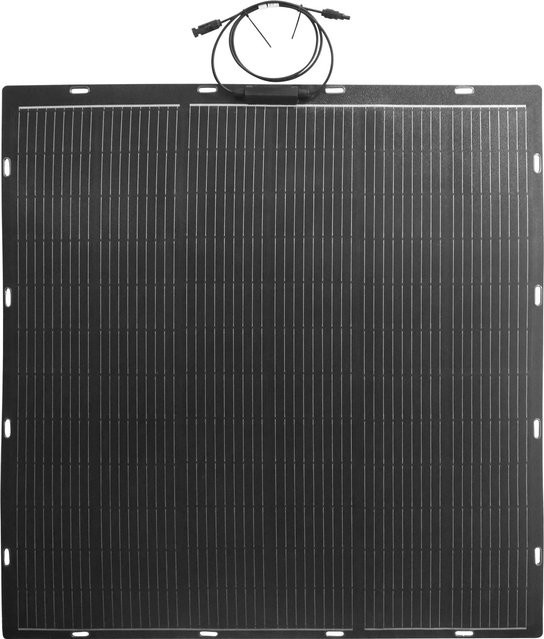 ABSAAR flexibles Solarpanel 200 W in Schwarz inklusive Befestigungsbänder - Bild 1