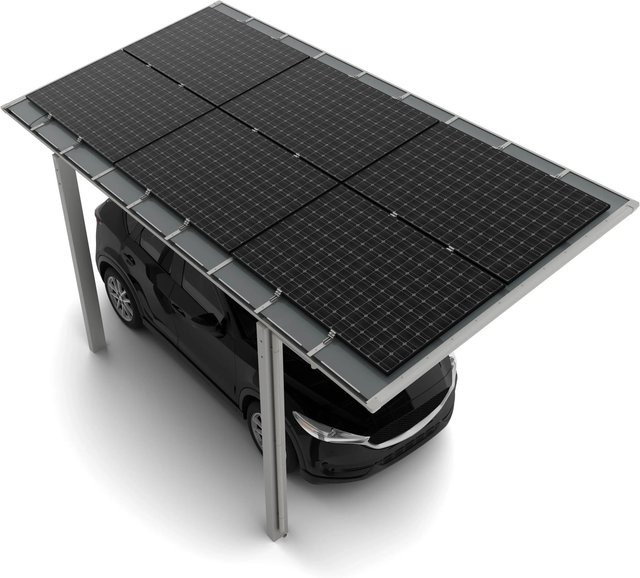 Ximax Solarcarport Linea Typ 80 in Silver mit Polycarbonat-Dach und Aluminium-Gestell, B: 555,8 cm, T: 304 cm - Bild 1