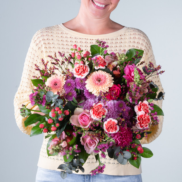 BLUME2000 Rosa Wolke Bouquet Tabletop pink multicolour lightpink purple - Bild 1