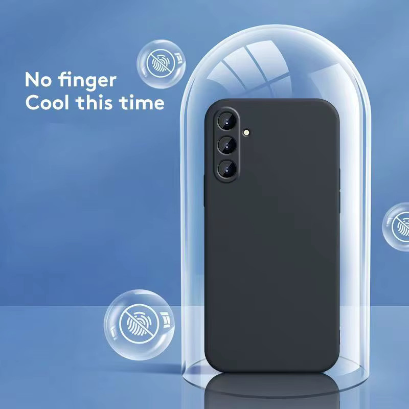 Silikon Schutzhülle mit Flüssigkeitseffekt für Samsung Galaxy A07 A17 A27 A37 A57 4G 5G in Grün mit Kameraschutz - Bild 2