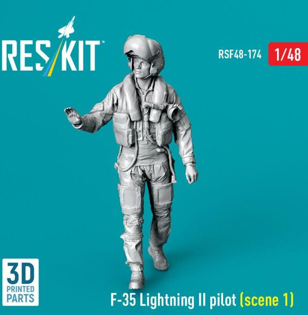 ResKit Models F-35 Lightning II - Pilot (scene 1), Einzelfigur, 1:48 - Bild 1