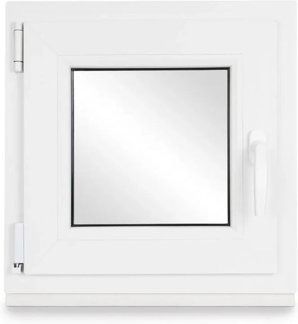 Neruli Kellerfenster 3-fach Verglasung Kunststoff Weiß, DIN Links, Kipp-Dreh, B/H: 65 x 65 cm - Bild 1