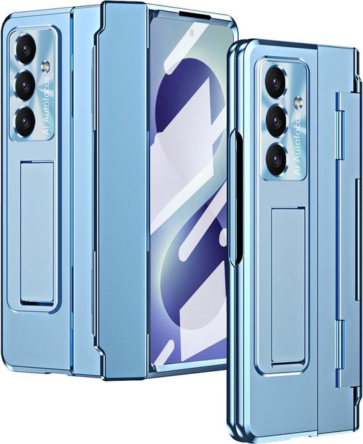 Samsung Handy Klapphülle mit HD Display Folie für Galaxy Z Fold8 Ultra 5G in Blau - Bild 1